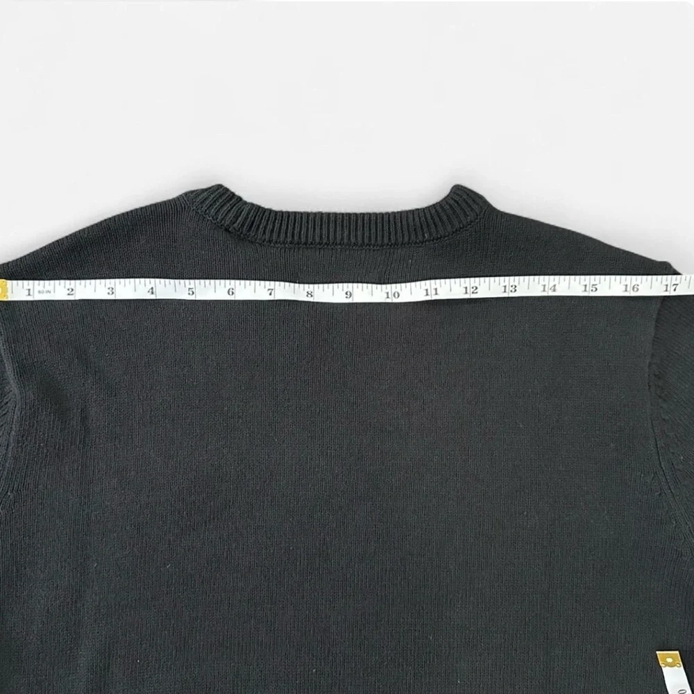 Chaps Black USA American Flag Knit Sweater Large NWT Team USA Americana Preppy - Picture 5 of 8